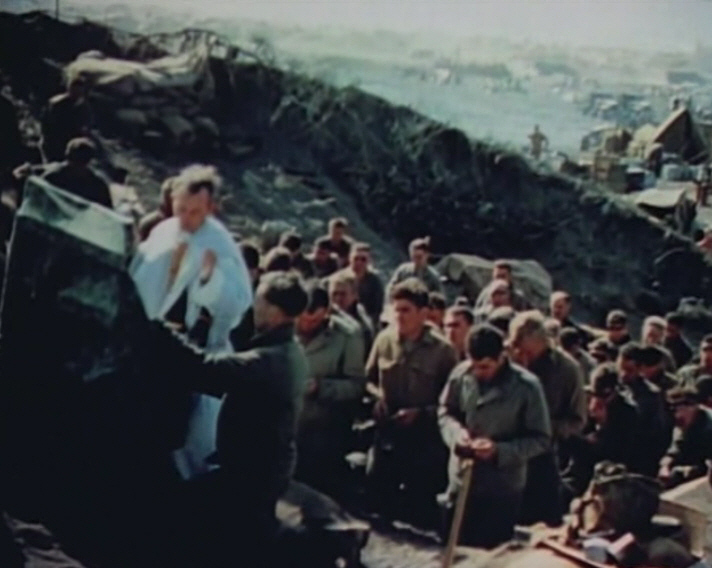 Marines at Church Service from To the Shores of Iwo Jima